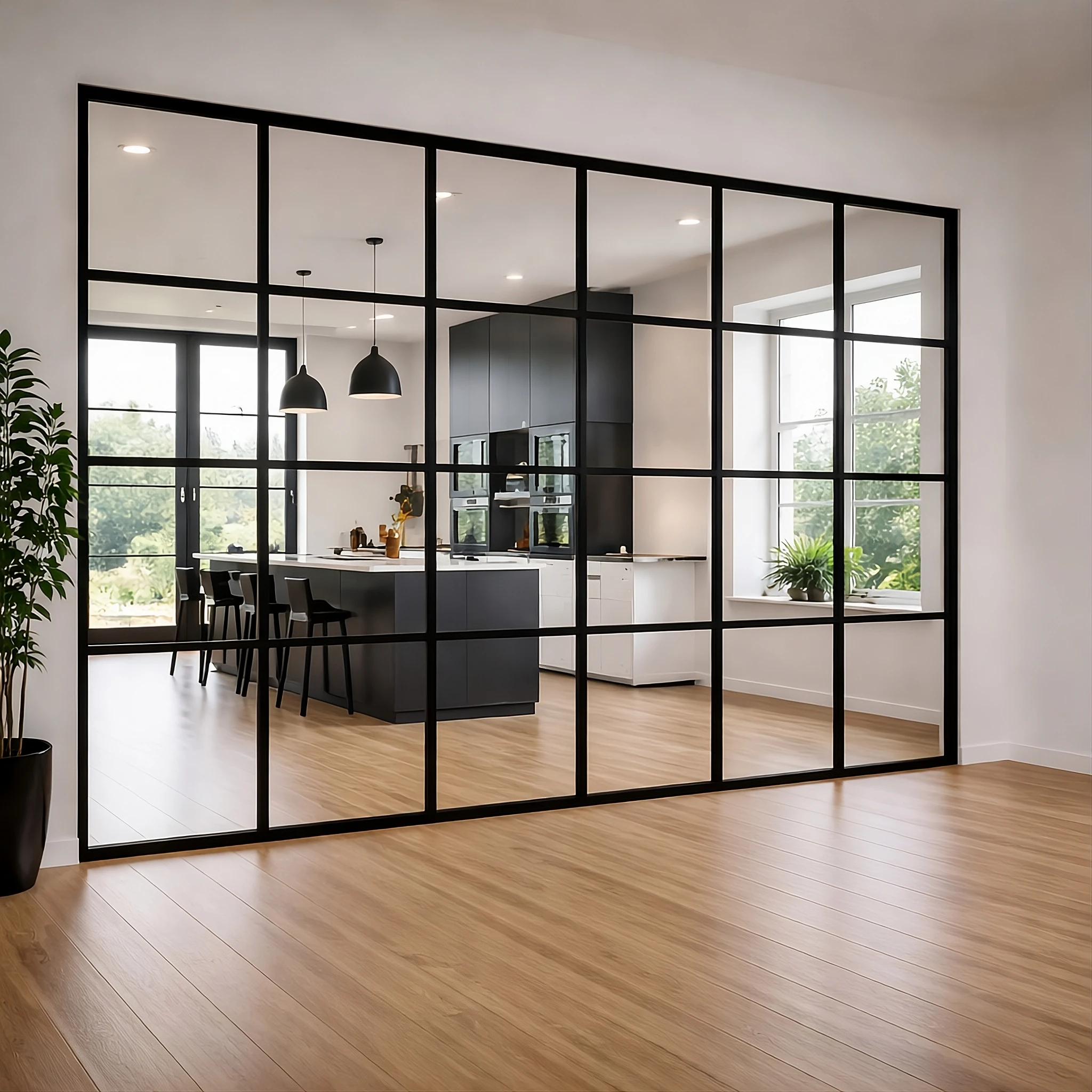 Glass partitions